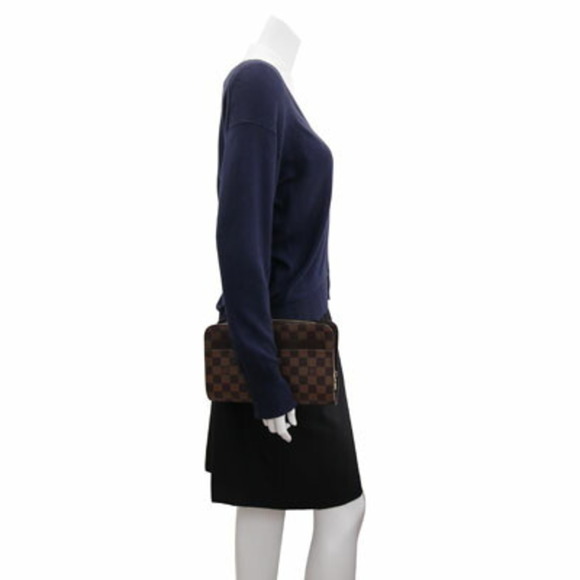 Louis Vuitton Second Bag Damier Saint N51993 Men's Clutch LOUIS VUITTON - Picture 9 of 9